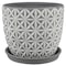 Trenspot Trendspot Tribeca 7.3 in. H X 8.3 in. W X 8.3 in. D X 8 in. D Ceramic Planter Charcoal CR01178S-08H2 - alternate 1